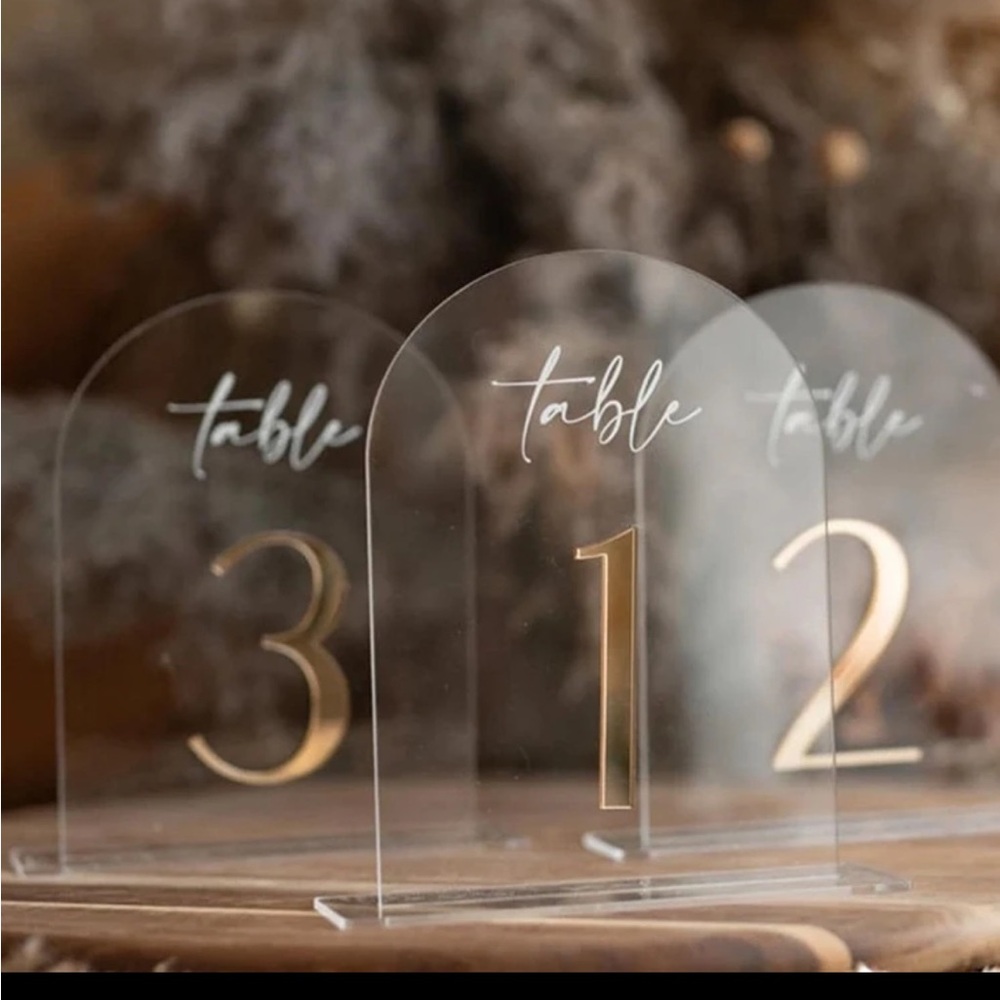 Wedding Table Numbers